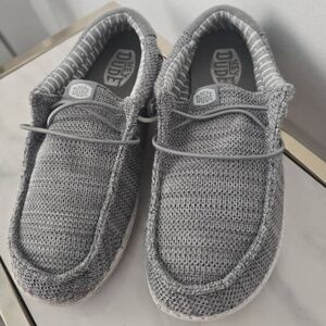 Hey Dude Boys Gray Slip On Sneakers Size 5